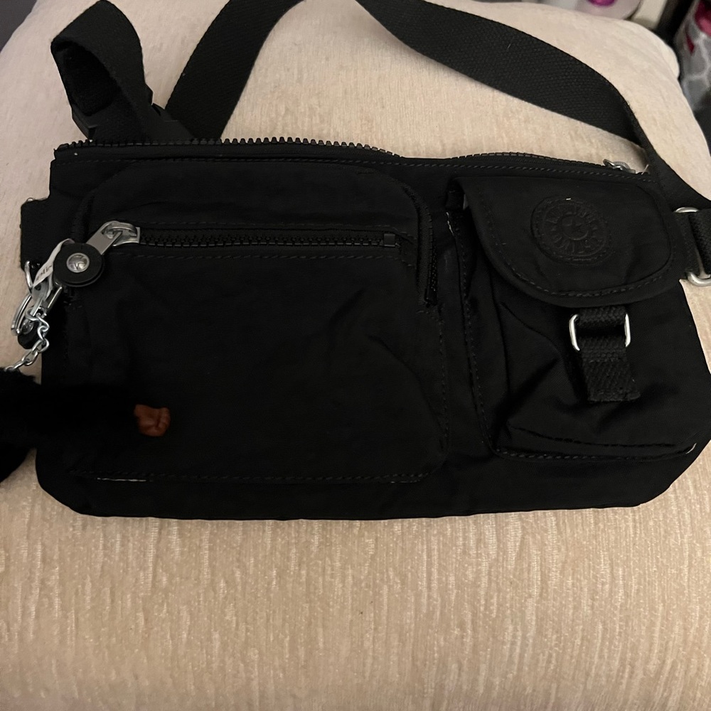 Black Kipling belt bag